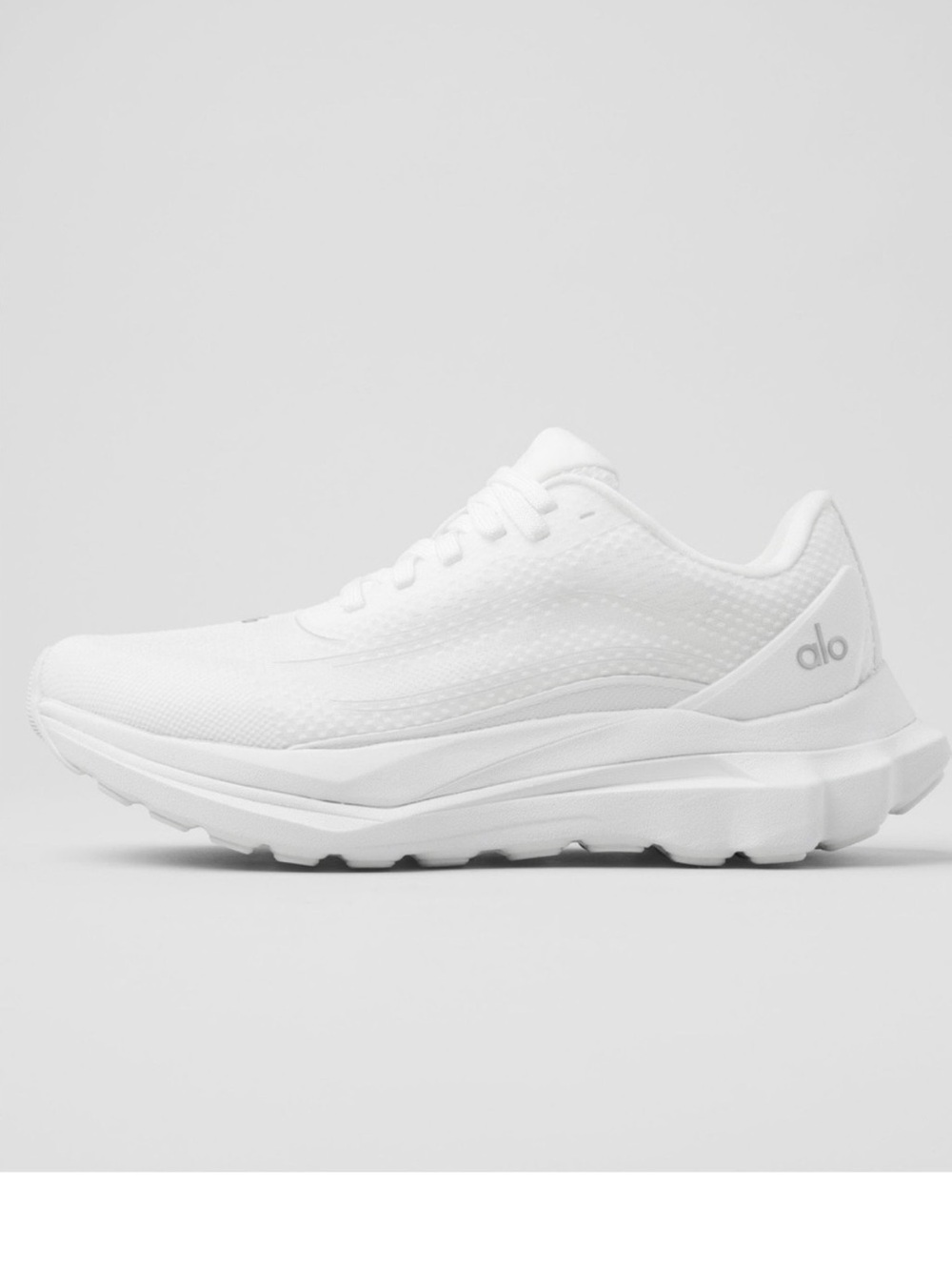 ALO Yoga Women's Cream-White Athletic Sneakers